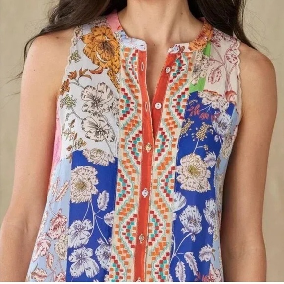 Johnny Was Cosmo Korea Dress with Slip NWT - Picture 3 of 11